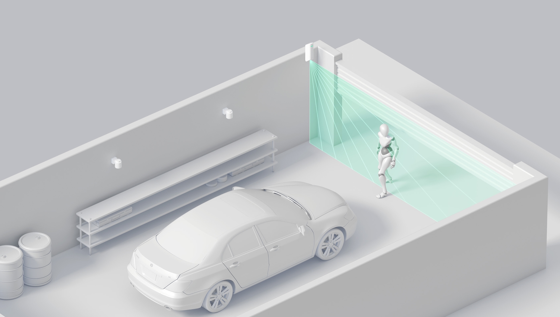 Ajax MotionProtect Curtain WH függöny infra - Image 2