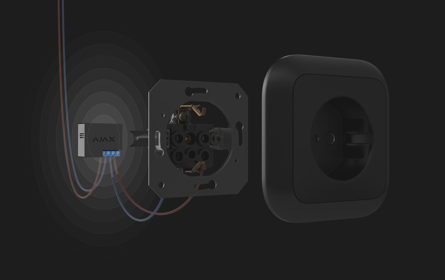 Ajax WallSwitch BL vezeték nélküli relé - Image 2