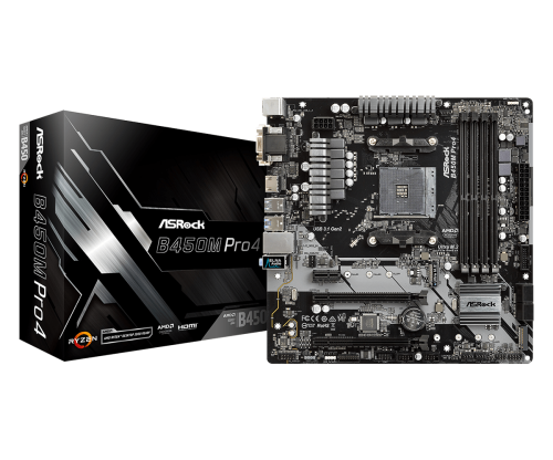 Asrock B450M PRO4 R2.0 alaplap - Image 3