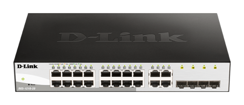 D-Link 16 10/100/1000 Base-T port with 4 x 1000Base-T /SFP ports