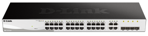 D-Link 24-port 10/100/1000 Gigabit Smart Switch including 4 Combo 1000BaseT/SFP