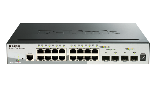 D-link 20-Port Gigabit Stackable SmartPro Switch including 2 SFP ports and 2 x 1