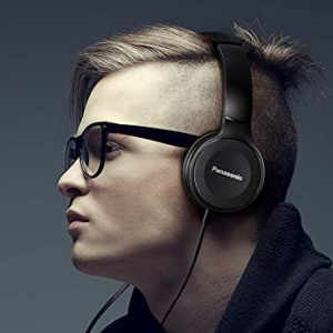 Panasonic RP-HF100ME fekete vezetékes, mikrofonos fejhallgató