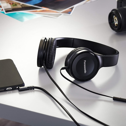 Panasonic RP-HF100ME fekete vezetékes, mikrofonos fejhallgató - Image 2