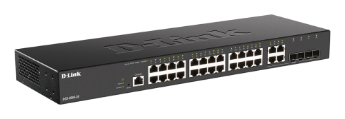 D-link 24-port Gigabit Managed Switch plus 4 Combo 1000BaseT/SFP - 24 x 10/100/ - Image 2