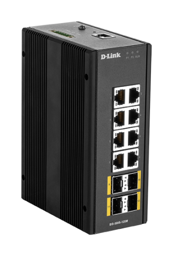 D-link 12 Port L2 Managed Switch Switch with 8 x 10/100/1000BaseT(X) ports & 4 x