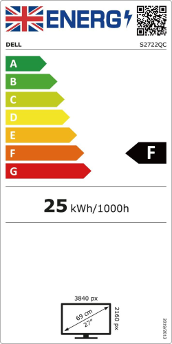 Dell S2722QC 27" 4K UHD IPS Monitor 2xHDMI, USB-C (3840x2160) - Image 4