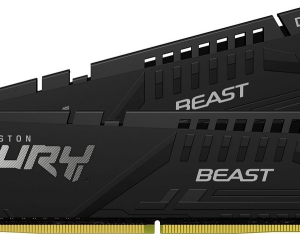 Kingston 32GB/5200MHz DDR-5 (Kit of 2) FURY Beast Black (KF552C40BBK2-32) memóri