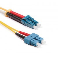 Duplex monomódusú patchkábel 9/125µm (OS2), 2xLC-2xSC, 2m