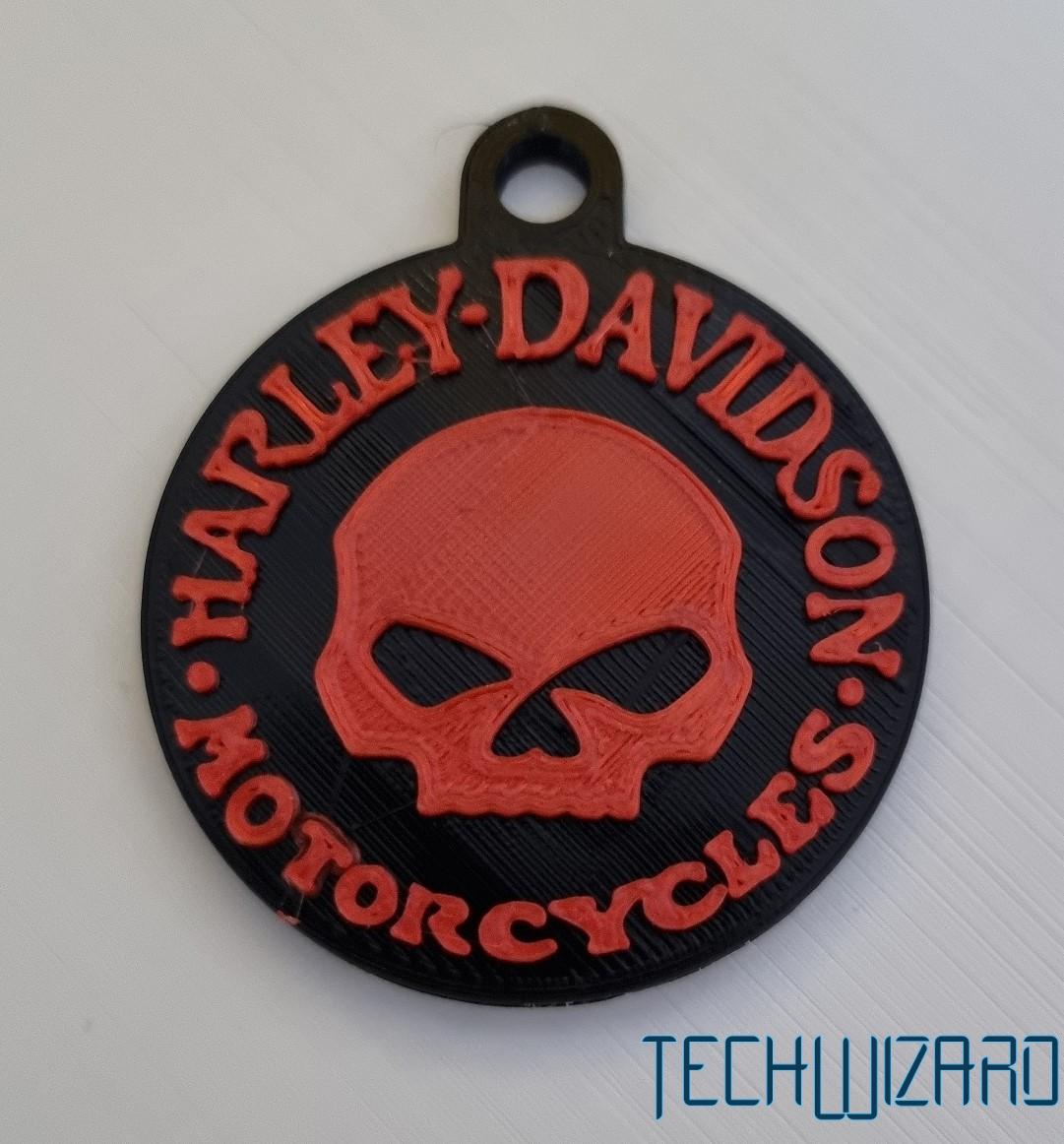 Harley Davidson Willie G. Skull kulcstartó felirattal - Image 3