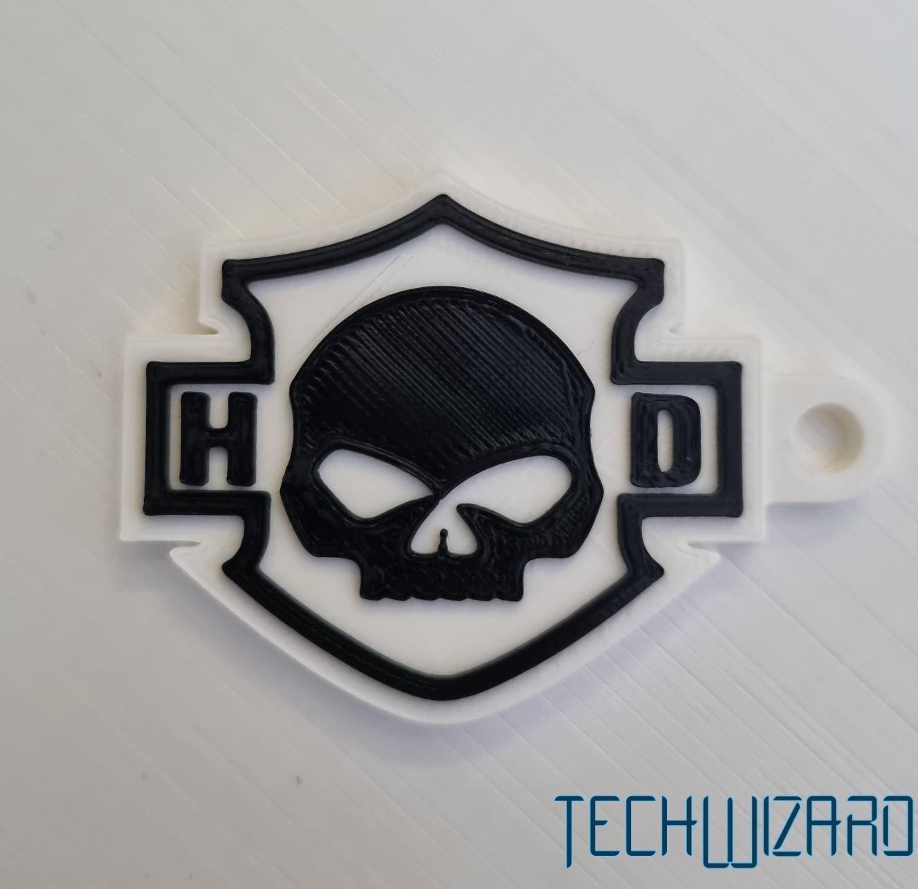 Harley Davidson Willie G. Skull kulcstartó pajzs - Image 3