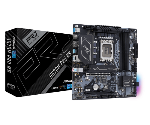 ASRock LGA1700 H670M PRO RS alaplap