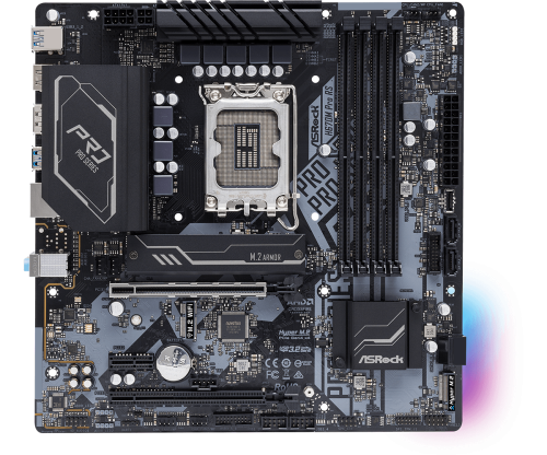ASRock LGA1700 H670M PRO RS alaplap - Image 3