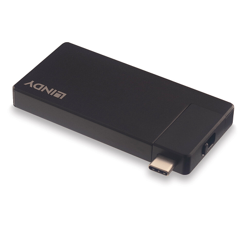 LINDY DST-Micro, USB-C Laptop Micro Docking Station - Image 2