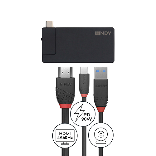 LINDY DST-Micro, USB-C Laptop Micro Docking Station - Image 3