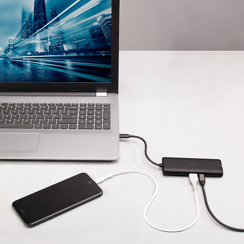 LINDY DST-Mini, USB-C Laptop Mini Docking Station - Image 2