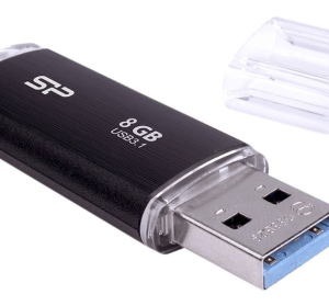 Silicon Power Blaze - B02 8GB USB 3.2 Pendrive Fekete (SP008GBUF3B02V1K)
