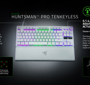 Razer Huntsman V3 Pro Tenkeyless - White - US Layout