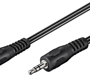 Goobay AUX audio csatlakozókábel, 3,5 mm-es sztereó, lapos kábel 2.5m
