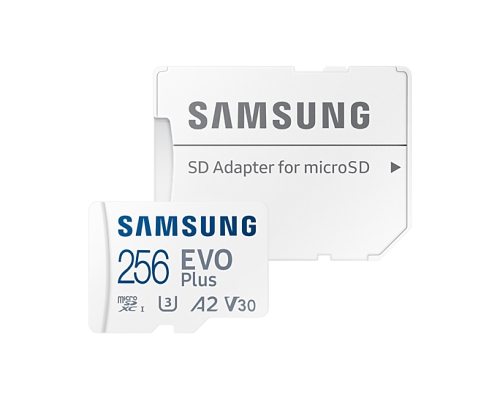 Samsung EVO Plus 256GB microSD (MB-MC256KA/EU) memóriakártya adapterrel