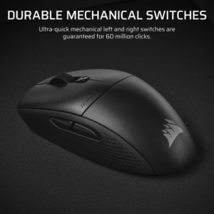 CORSAIR M55 Wireless Gamer egér, vezeték nélküli, fekete