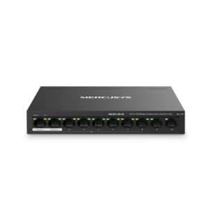 Mercusys MS110P 10-Port 10/100Mbps Desktop Switch + 8-Port PoE+
