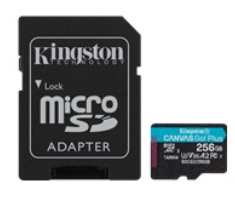 Kingston 256GB microSD Canvas Go! Plus (SDXC Class 10 UHS/I U3) (SDCG3/256GB) me