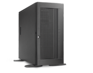 Chenbro Chassis SR105+ Chenbro w/ 4-port 12Gbps SAS&SATA BP & 80mm Fan,Tool-less